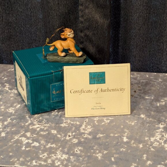 Simba "Hakuna Matata" from the Lion King Special Edition Ornament New in Box COA - Picture 5 of 11